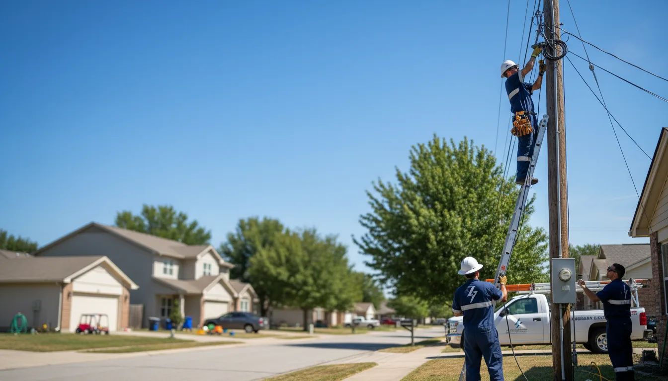 Residential electrician providing installation services in Monette, AR